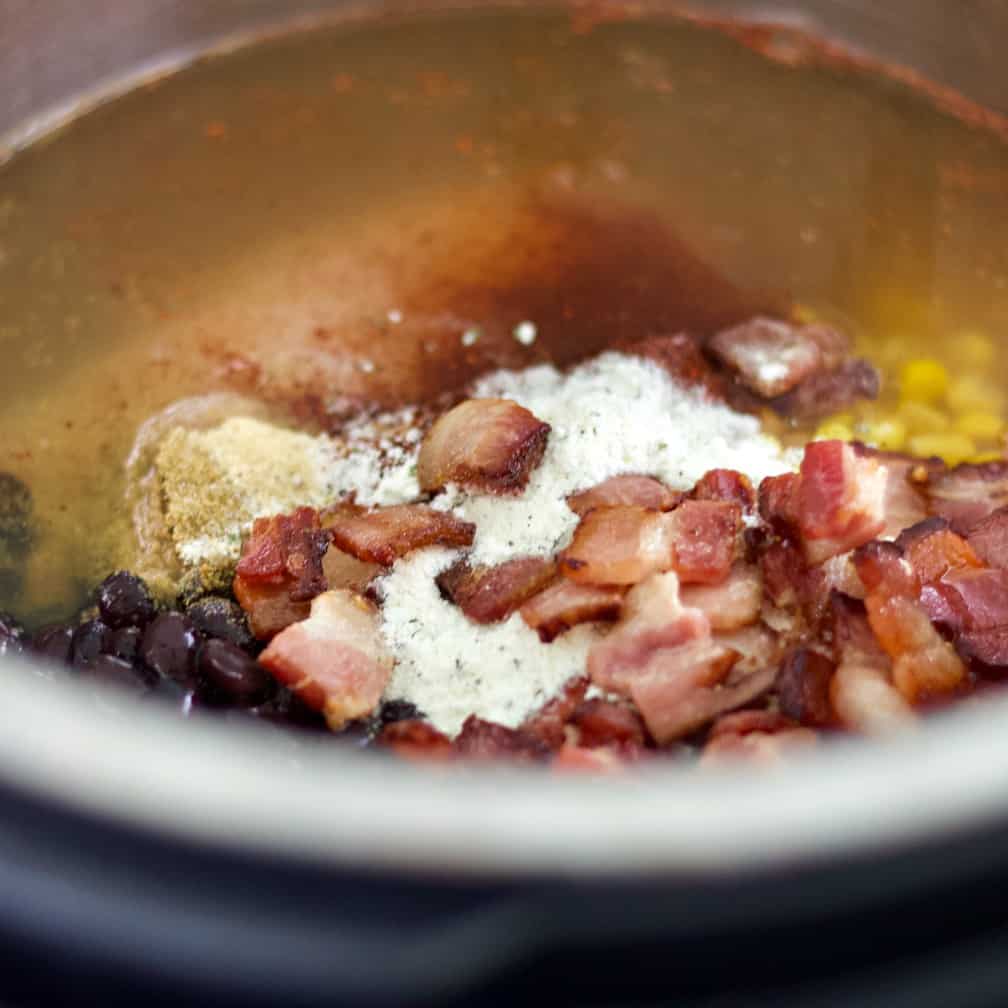 assembled chicken chili