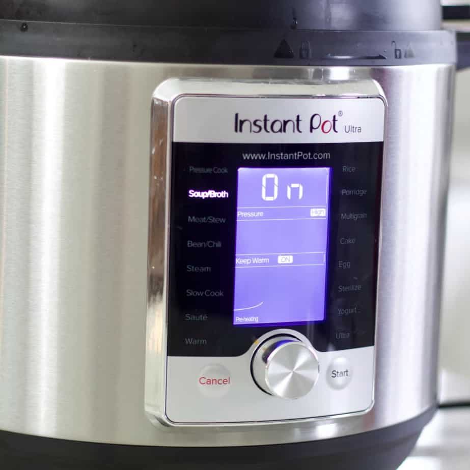 instant pot on soup function