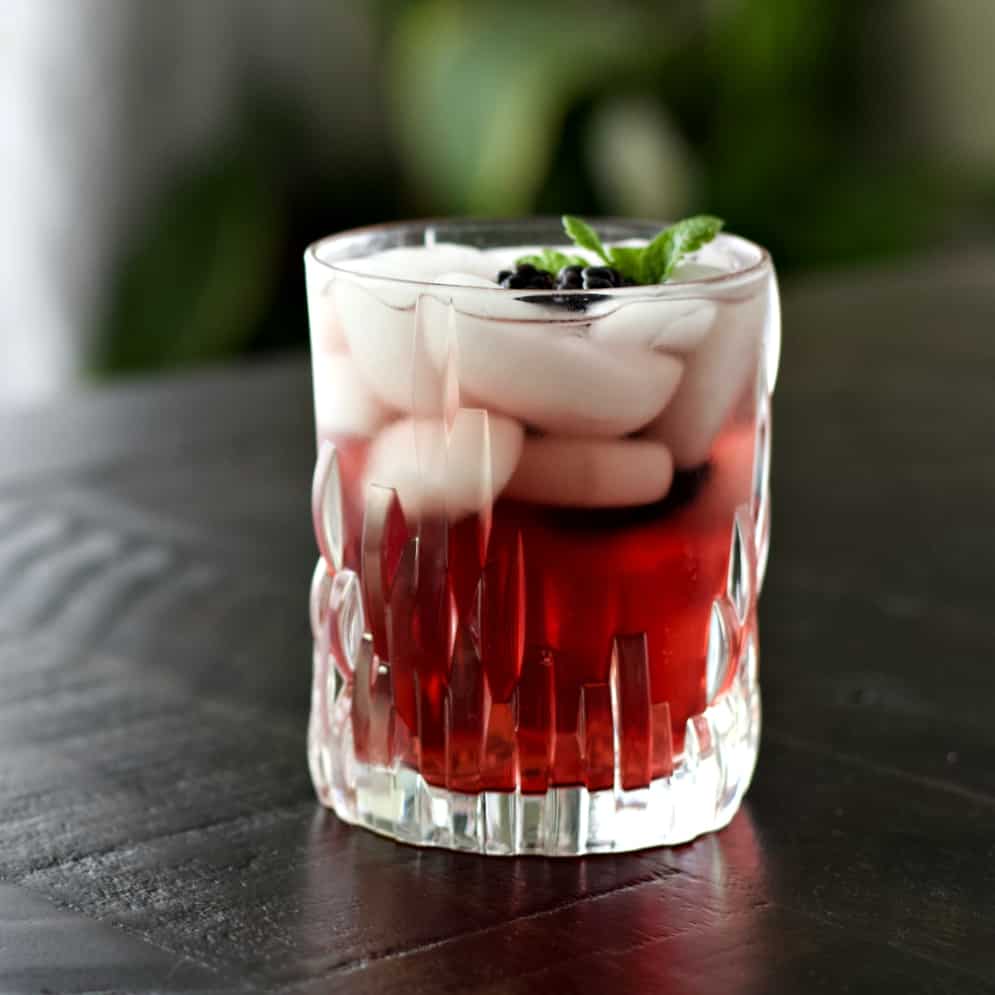 chambord drink with lime