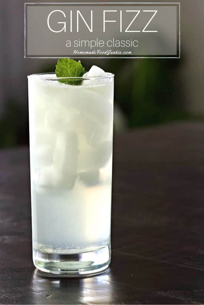 Gin Gimlet Recipe with Lime 3 Gin Fizz Cocktail-pin image