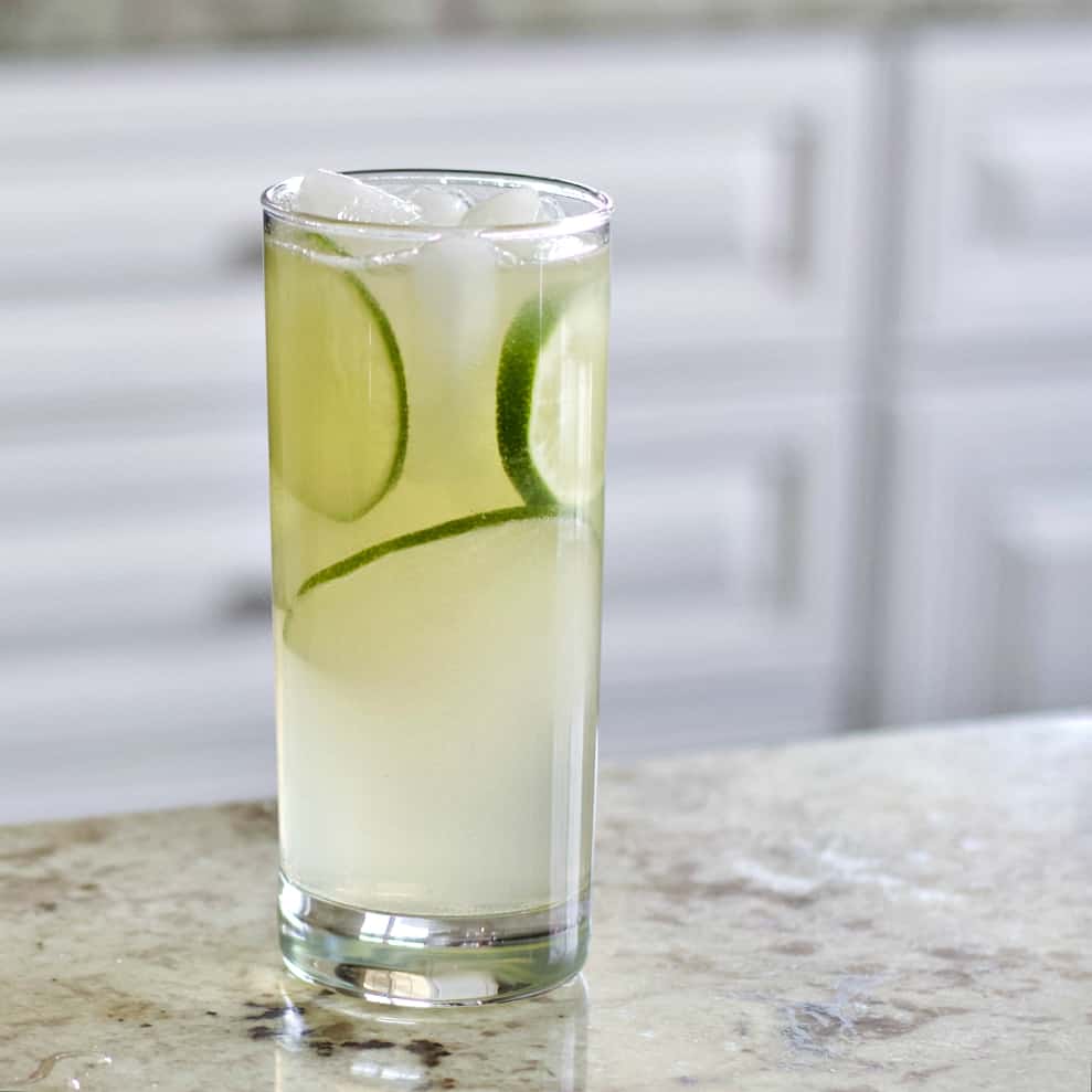garnished Mezcal Cocktail.