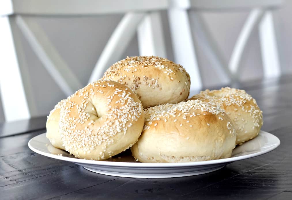 sourdough bagels