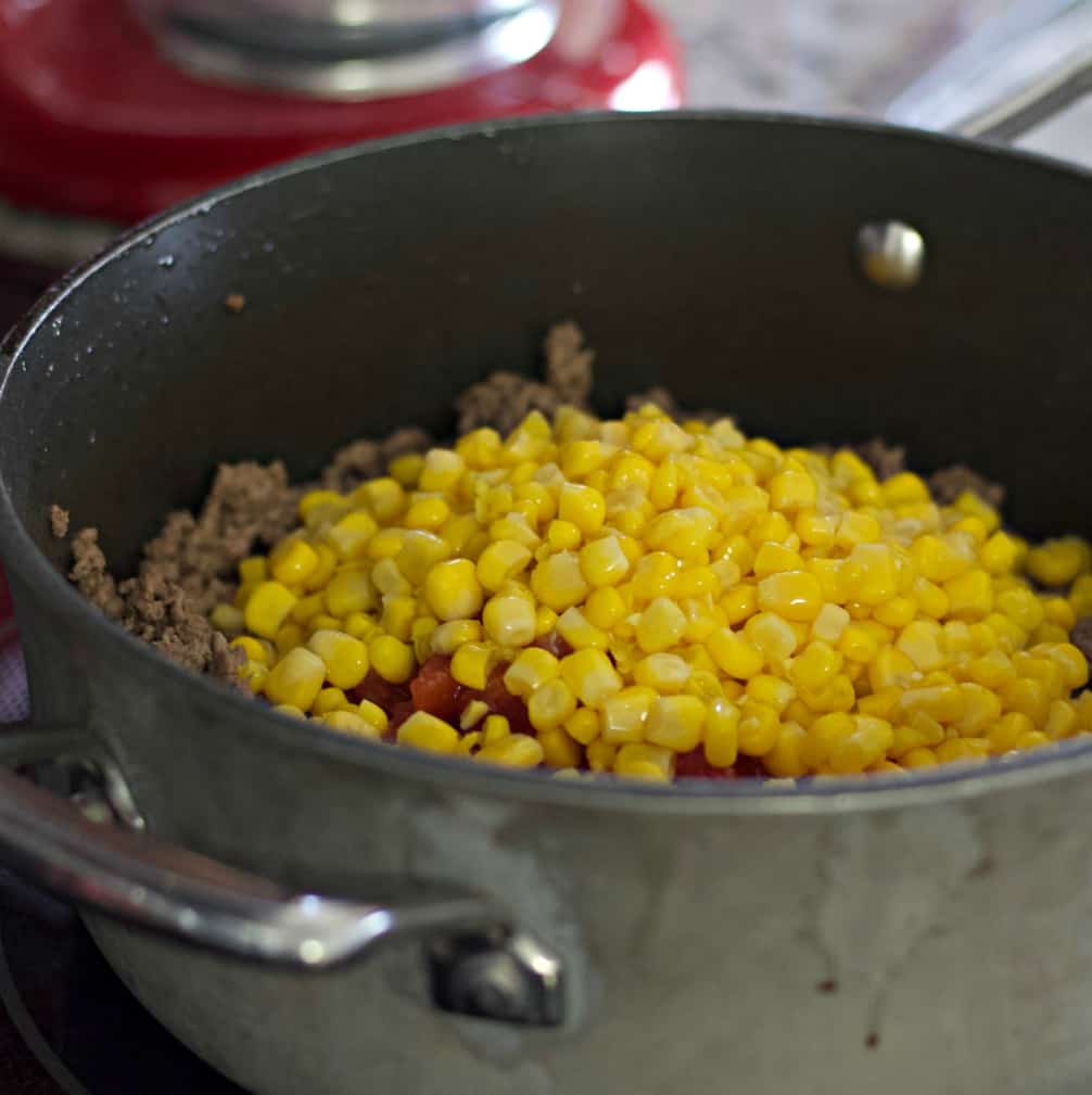Adding corn to hamburger recipe