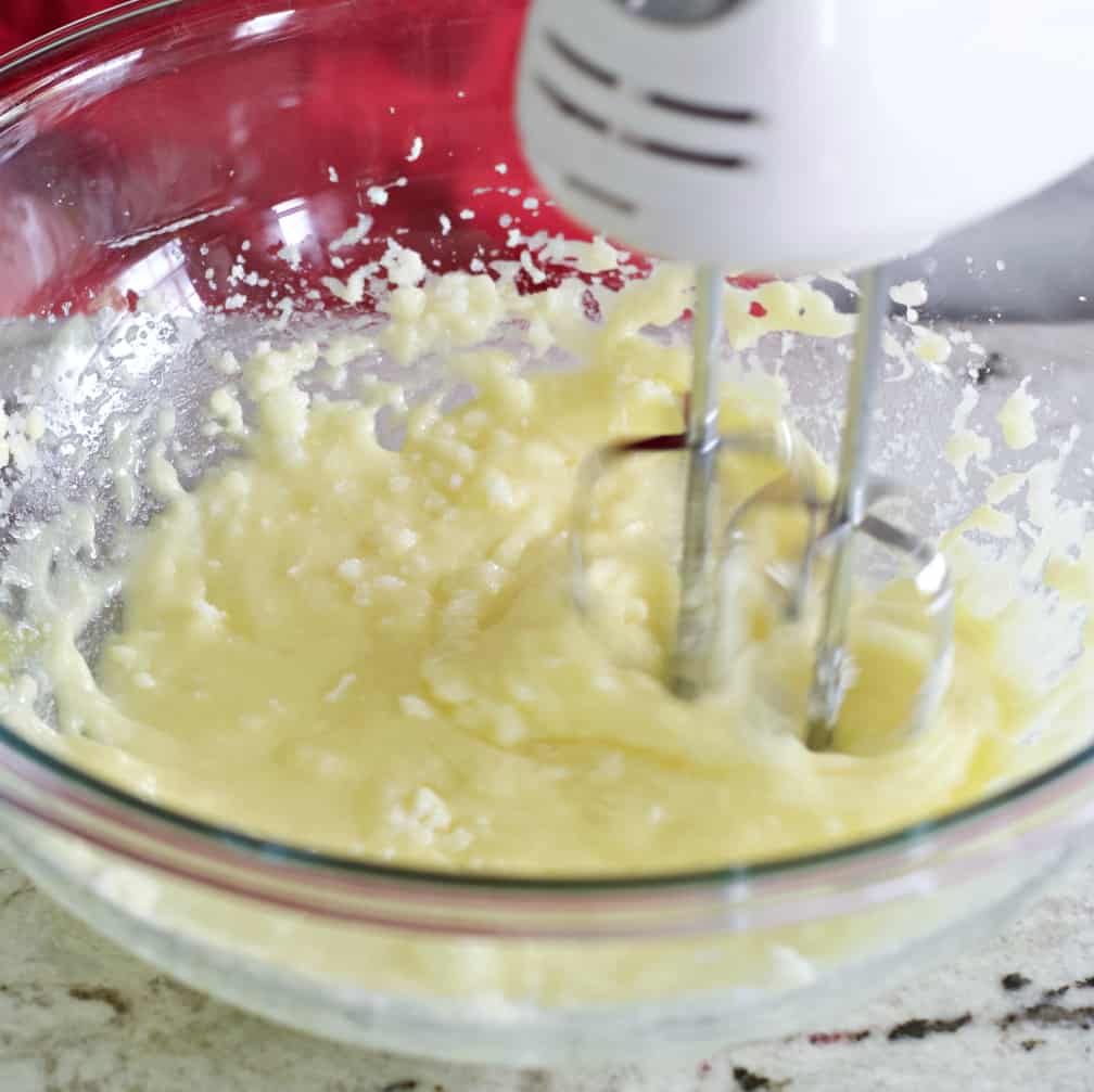 Mixing wet ingredients-coffee cake muffins