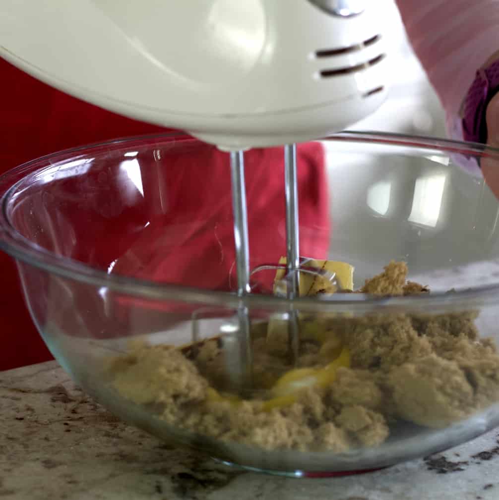 mixing wet ingredients-molasses sourdough cookies