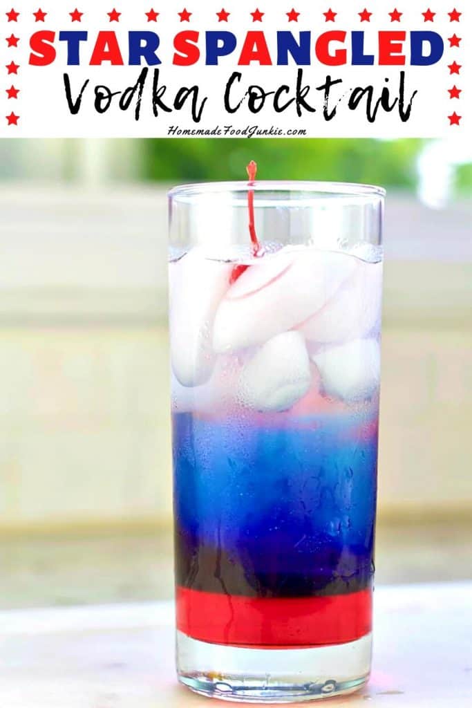 star spangled vodka cocktail-pin image