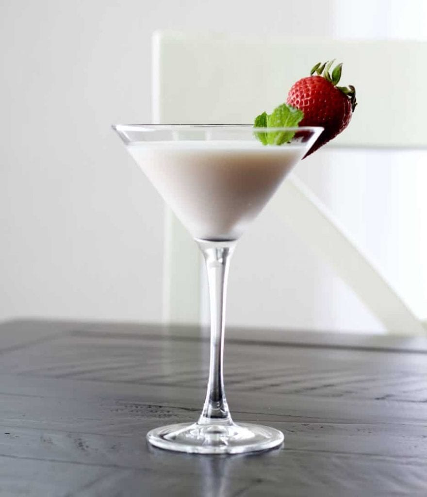 Baileys strawberries and cream cocktail