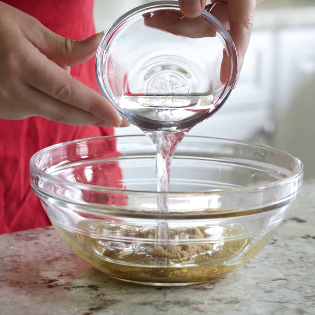 making a brown sugar marinade-baked salmon