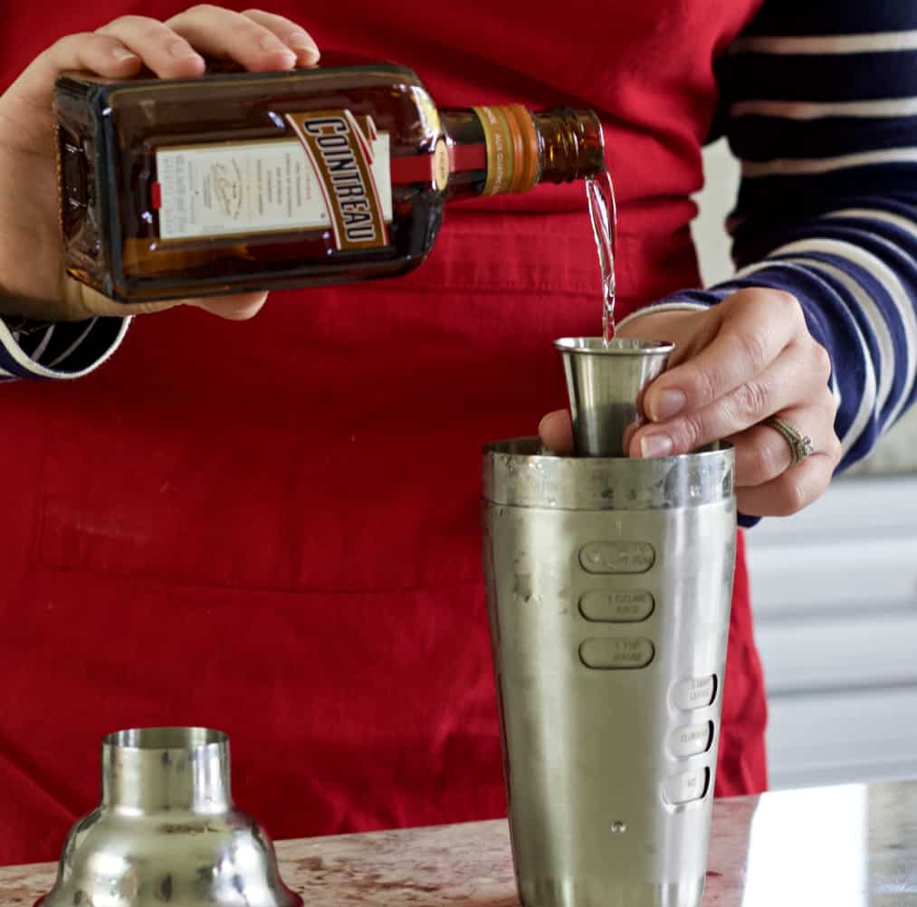 pouring cointreau