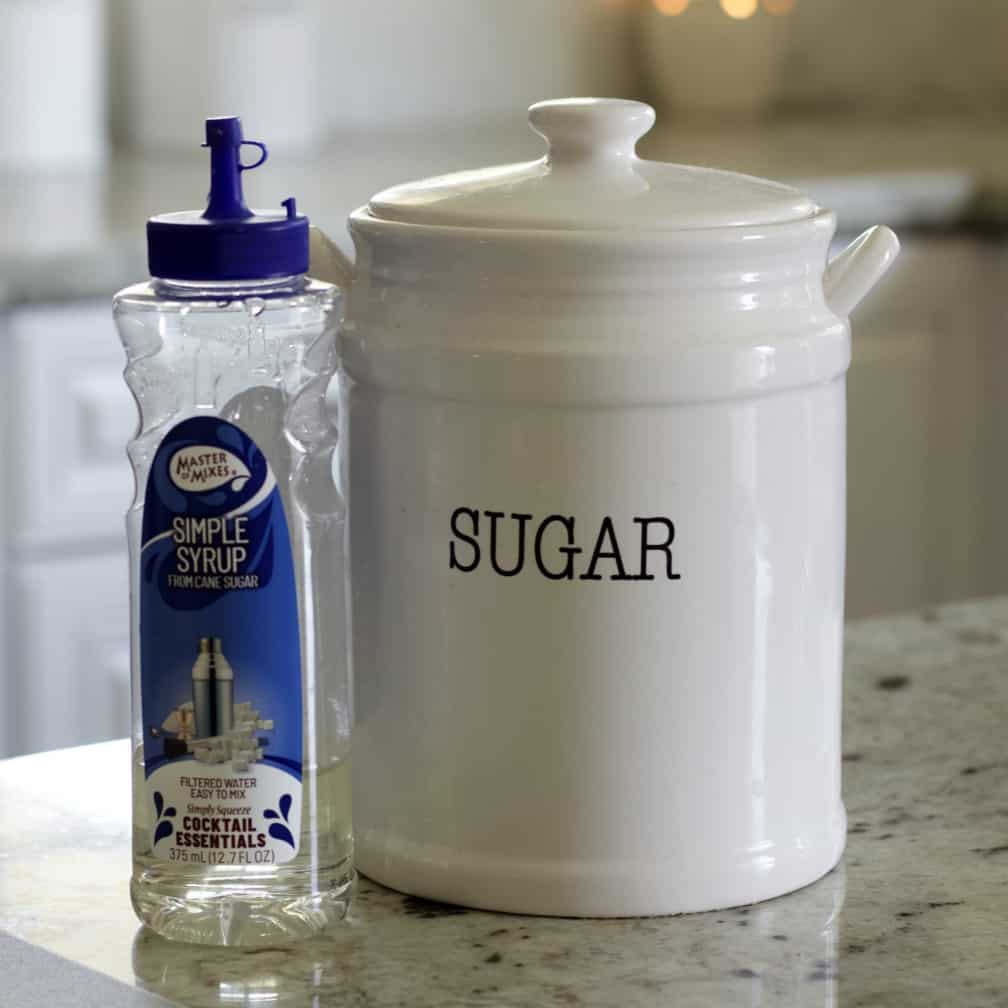 sugar and simple syrup