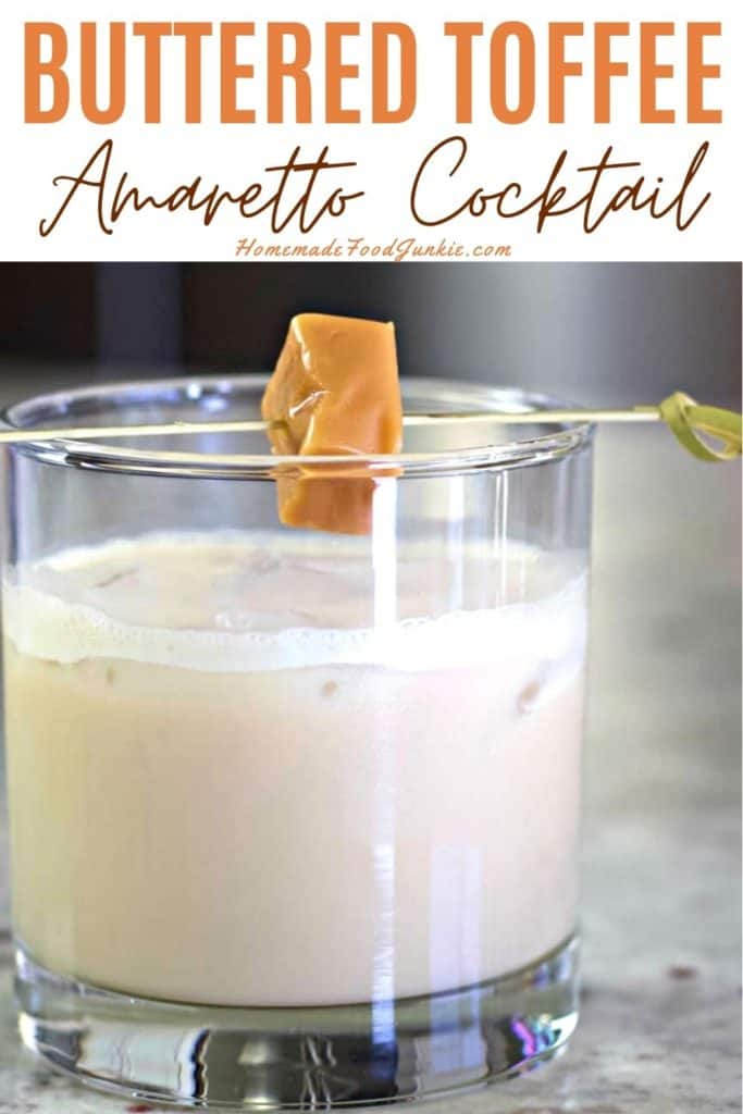 Buttered Toffee Amaretto Cocktail-pin image
