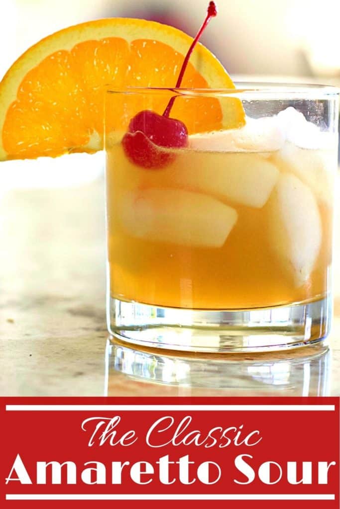 the classic amaretto sour-pin image