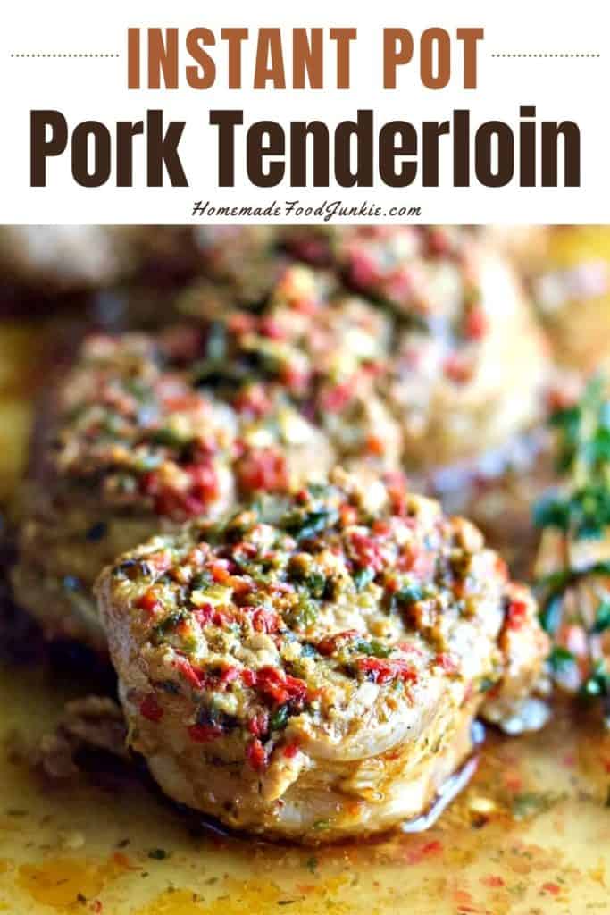 Instant Pot pork tenderloin-pin image