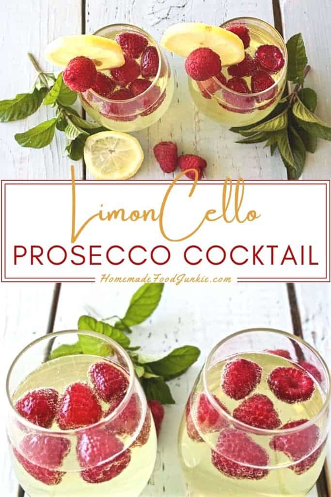 Limoncello prosecco cocktail-pin image