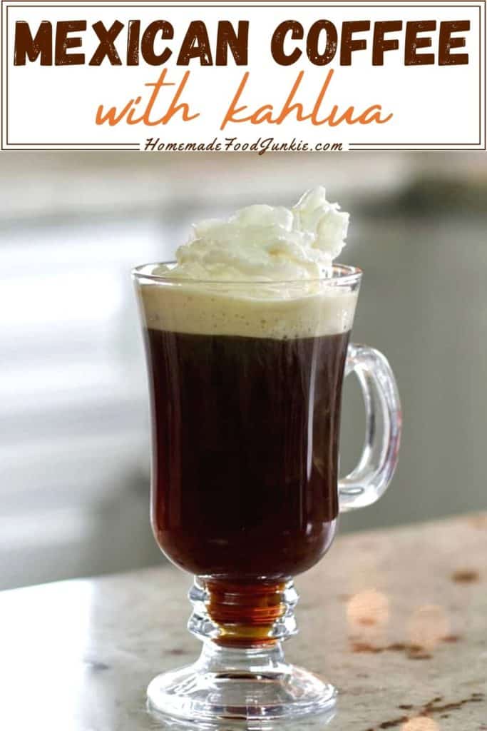 Mexican coffee with kahlua-pin image