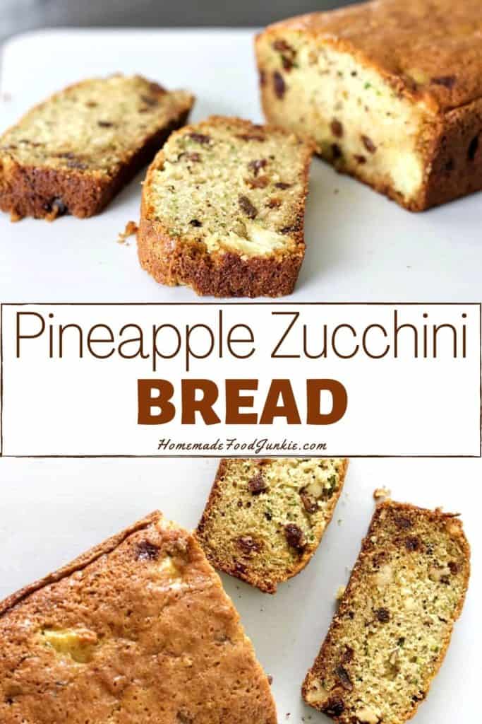 pineapple zucchini bread-pin image