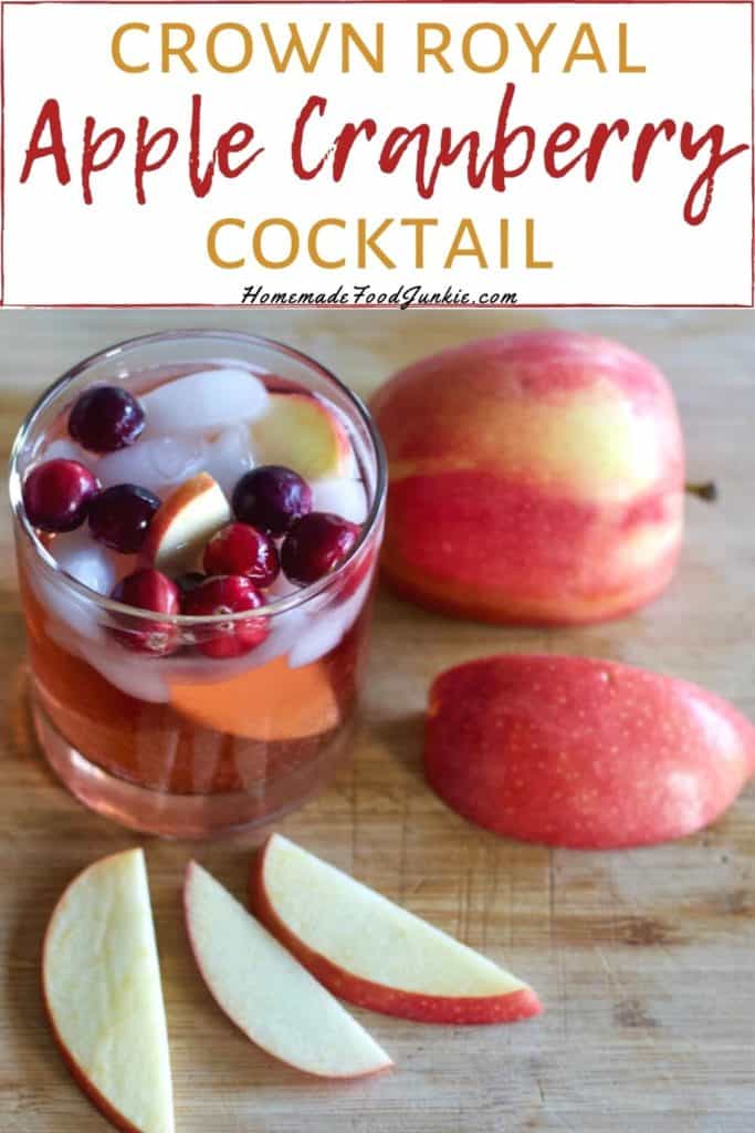Crown royal apple cranberry cocktail-pin image