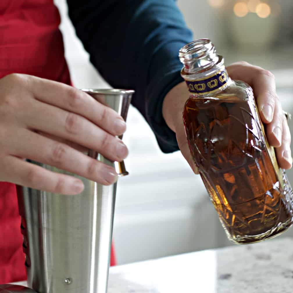 adding Crown royal to the royal flush drink