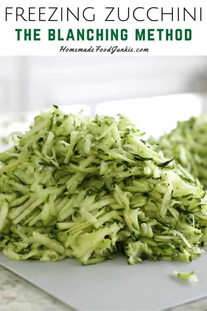 Freezing zucchini the blanching method-pin image