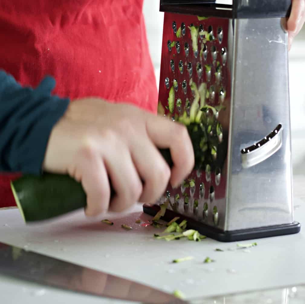 shredding zucchini