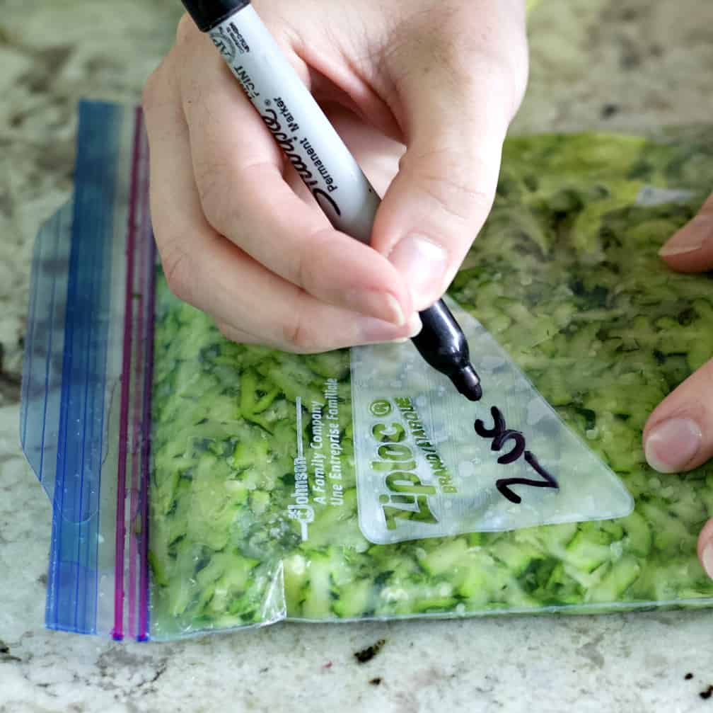 labeling zucchini
