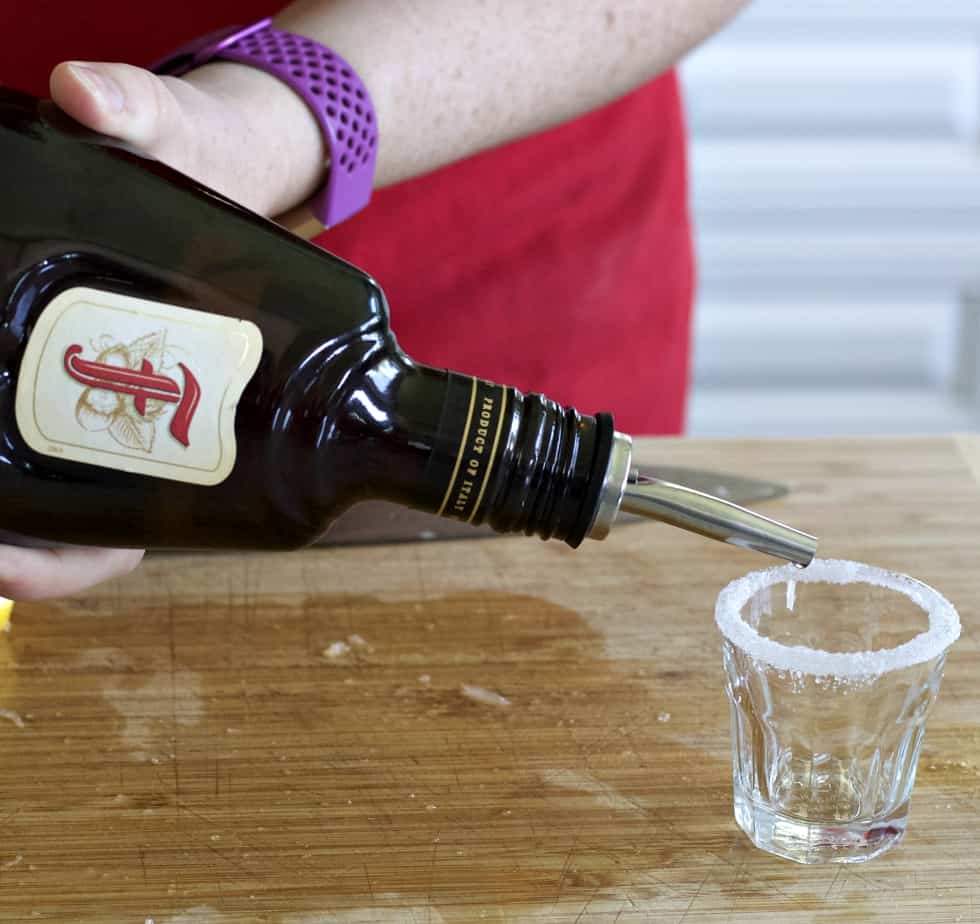 pouring in Frangelico