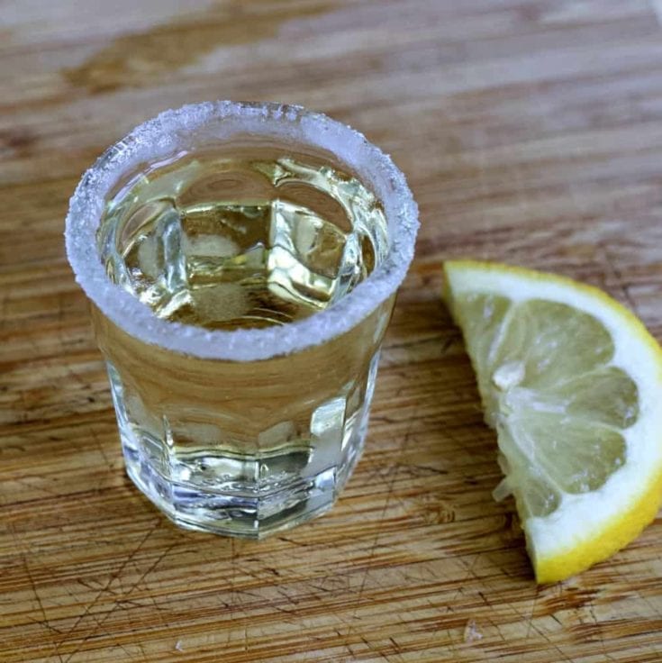 rimmed birthday shot