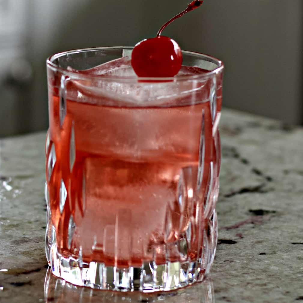 garnished royal flush cocktail