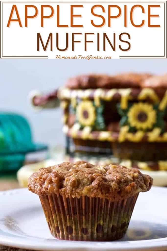 Apple spice muffins-pin image