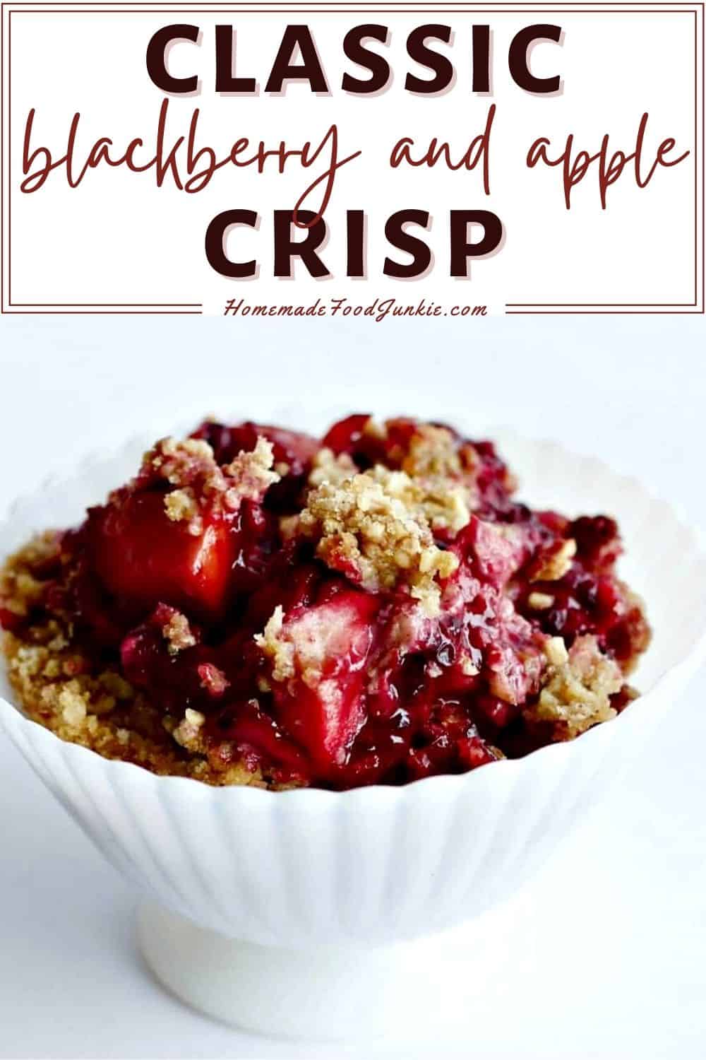 Classic blackberry apple crisp-pin image