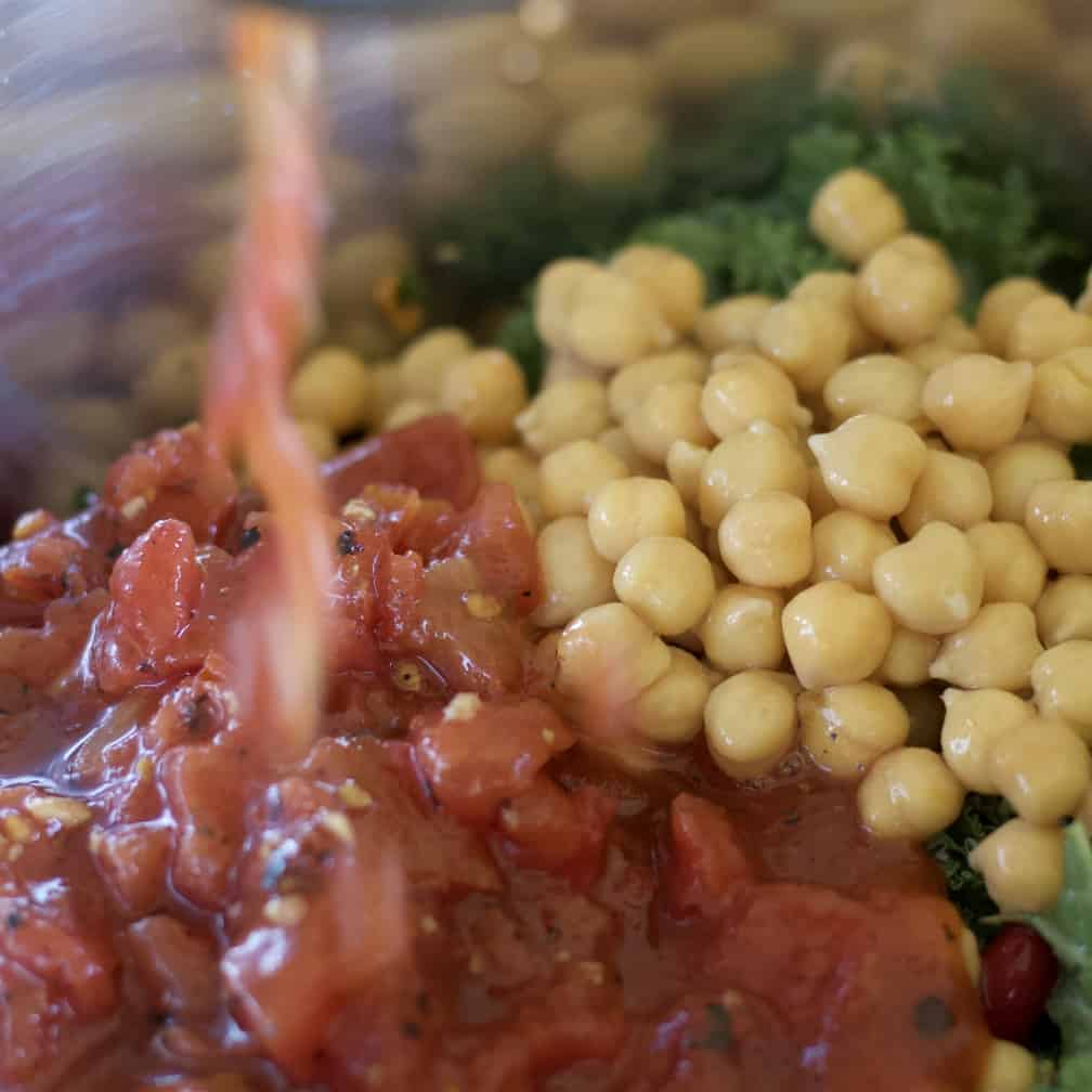 Instant Pot Lentil Soup Recipe 21 adding canned ingredients