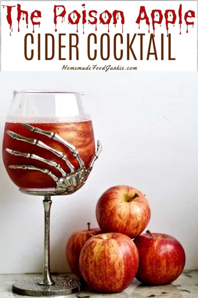 The poison apple cider cocktail-pin image