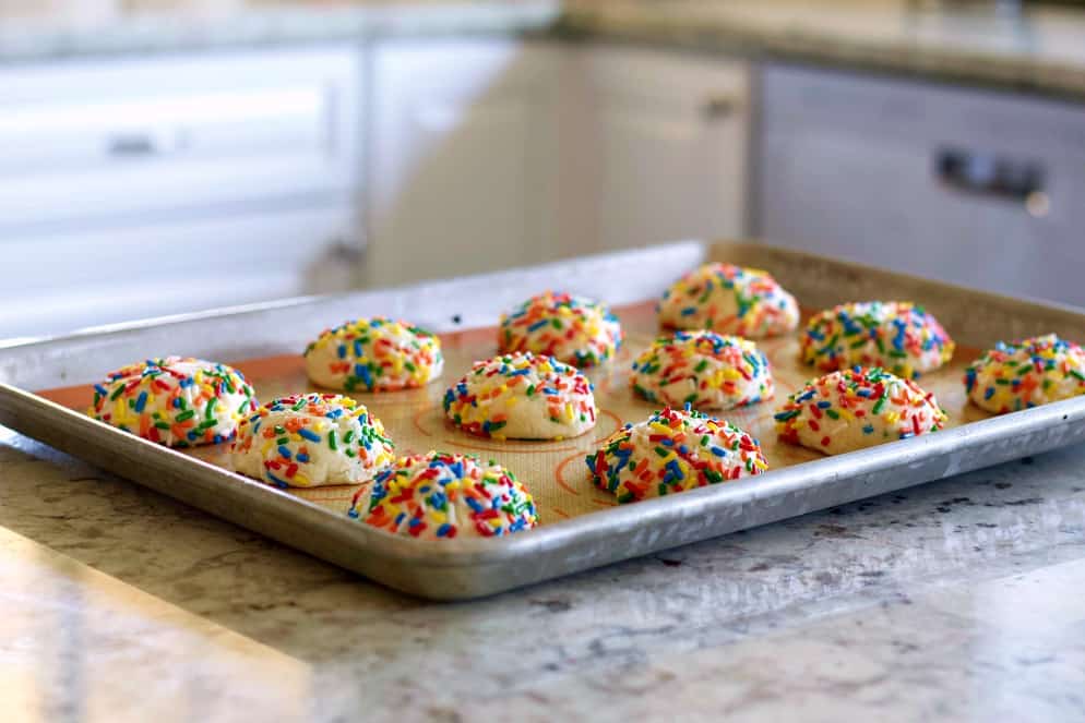 Fresh baked Sprinkle cookies