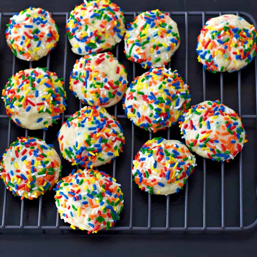 confetti cookies cooling