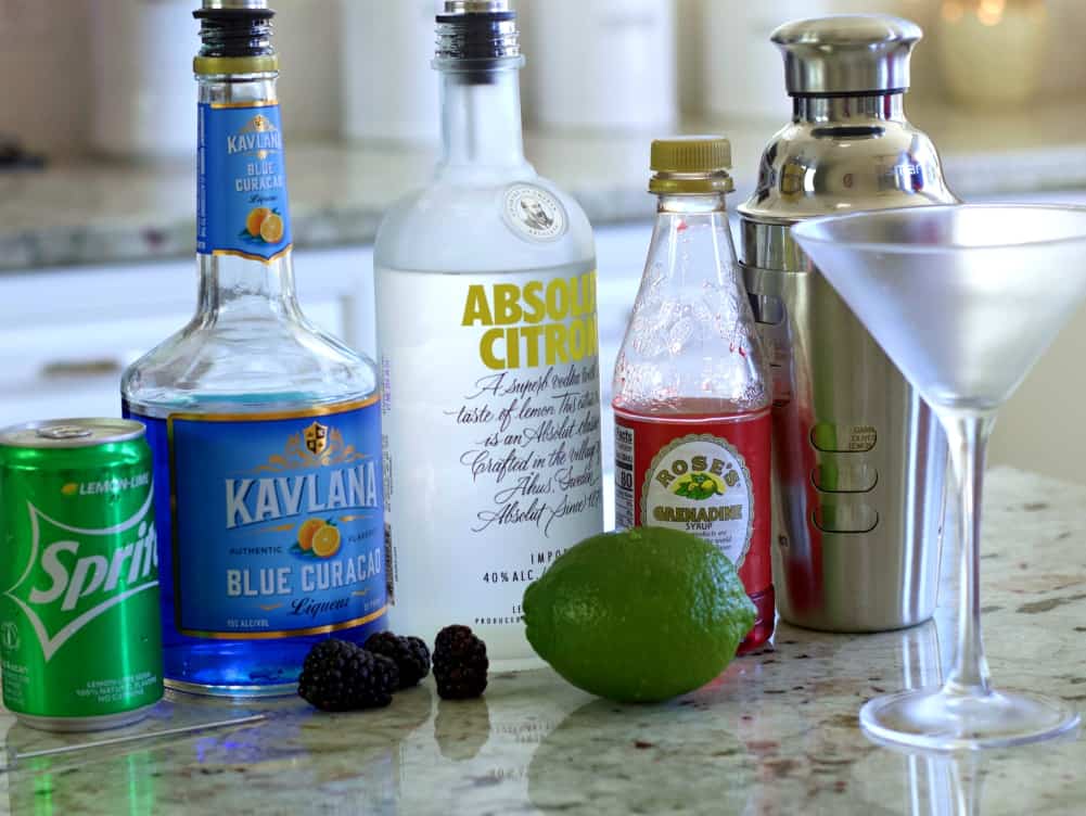 ingredients for purple rain drink