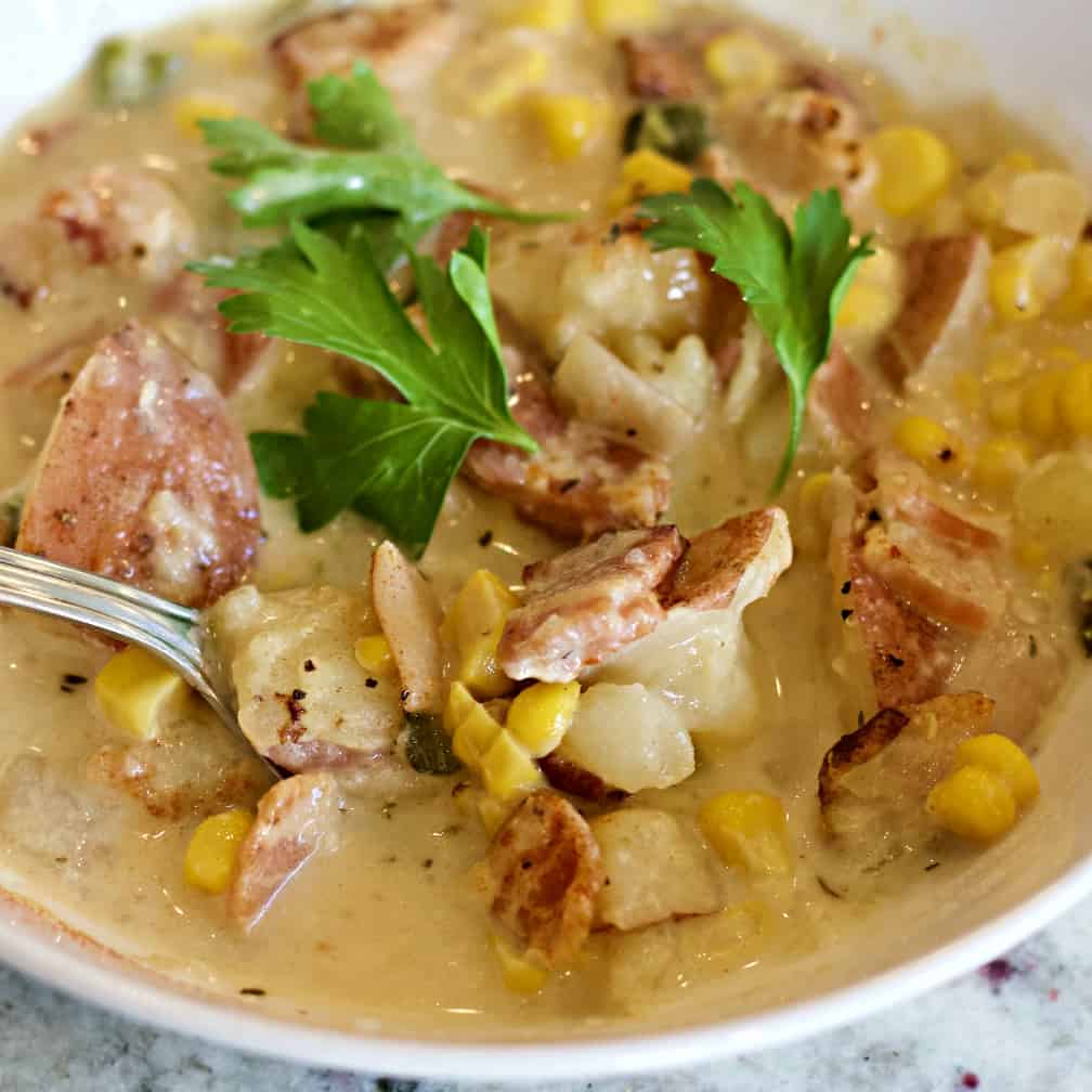 Crockpot corn chowder
