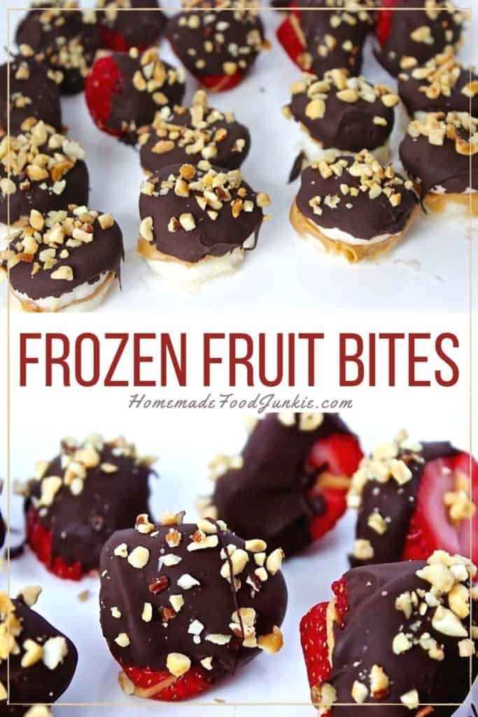 Frozen fruit bites-pin image