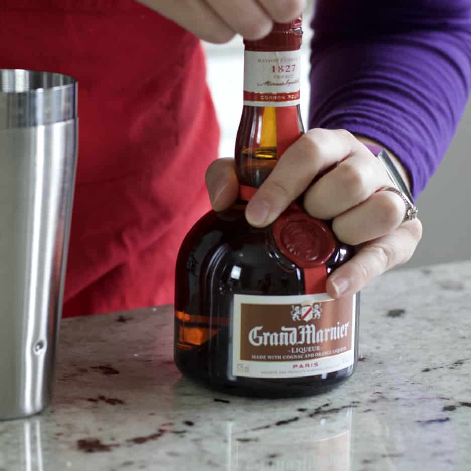 Cadillac Margarita Recipe with Grand Marnier 5 Opening a bottle of Grand marnier
