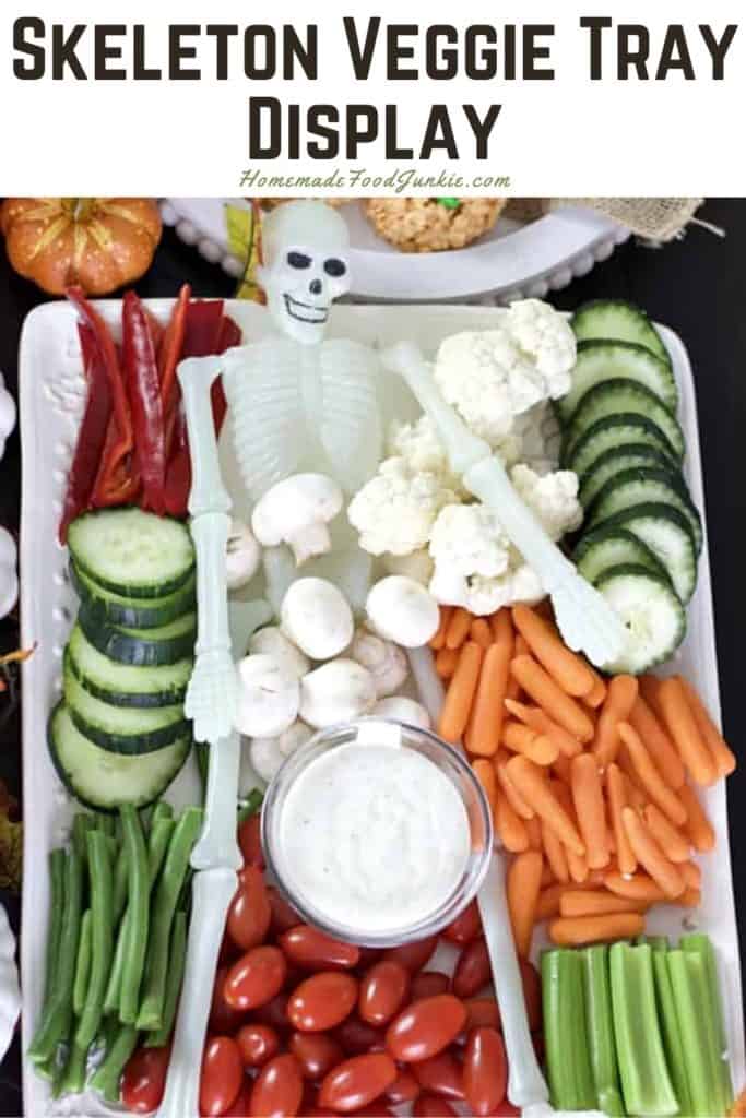Skeleton veggie tray display-pin image