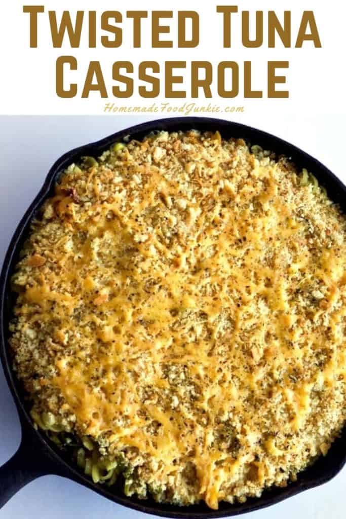 Twisted tuna casserole-pin image