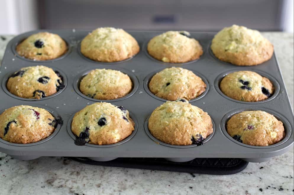 Incredible Banana Blueberry Muffins 19 baked banana blueberry muffins