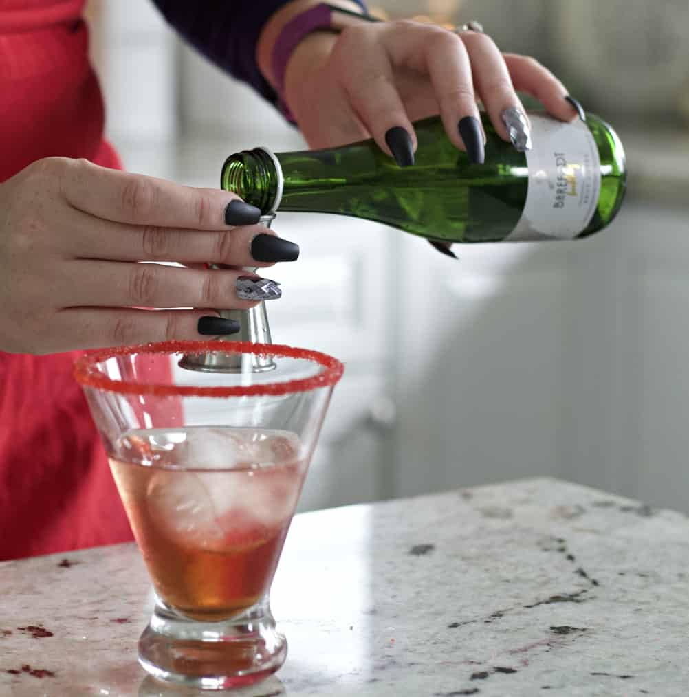 adding champagne to vampire kiss