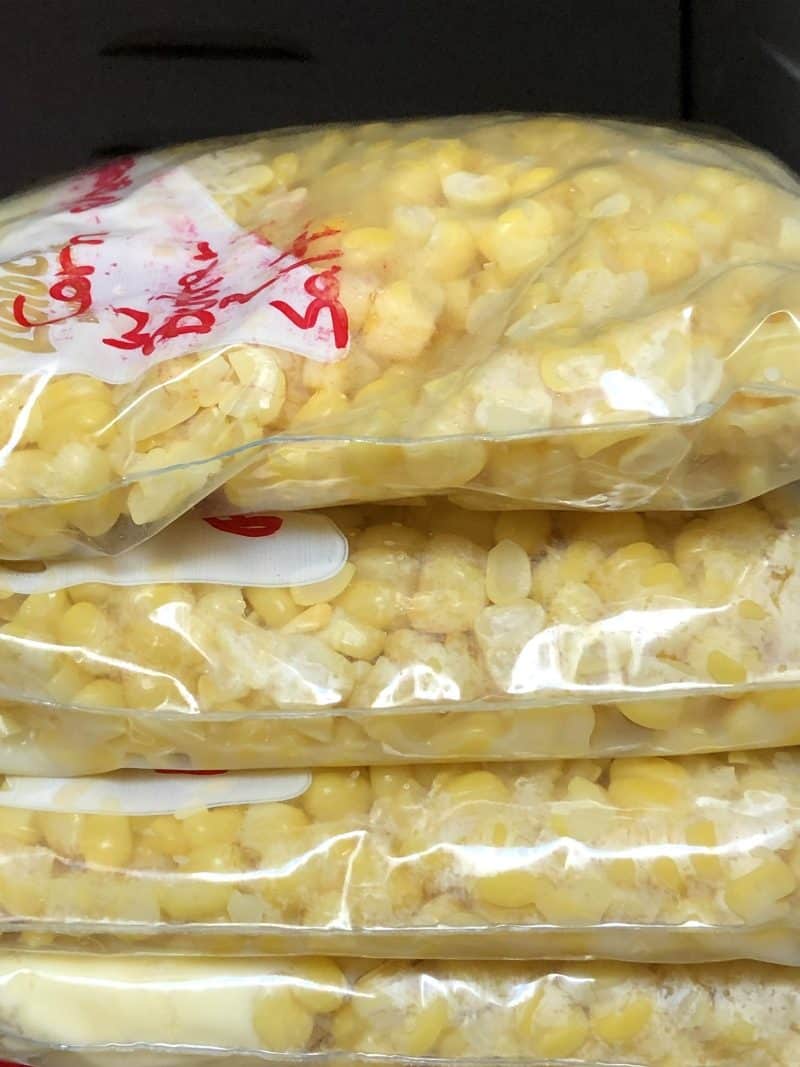 freezing corn