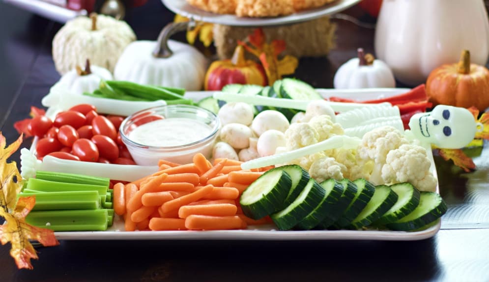 Halloween veggie tray