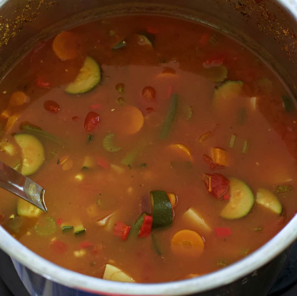 instant pot vegetable soup in instant pot