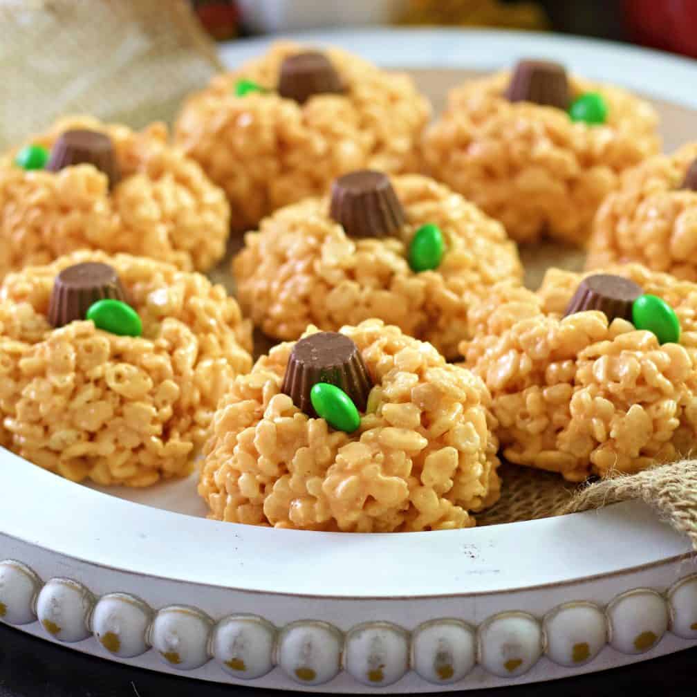 pumpkin Rice krispie treats
