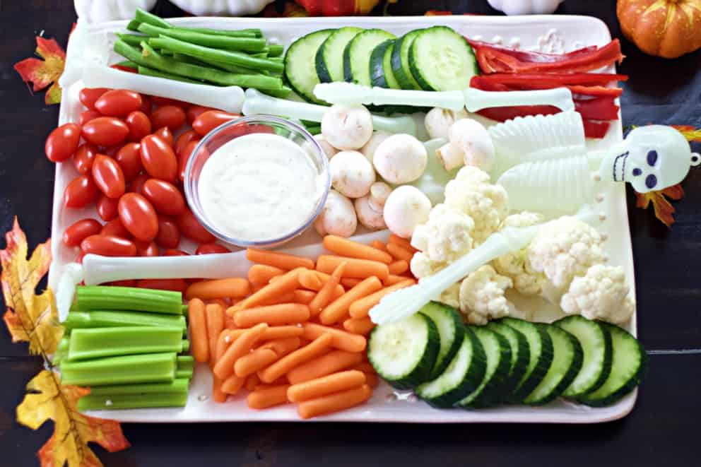halloween veggie tray