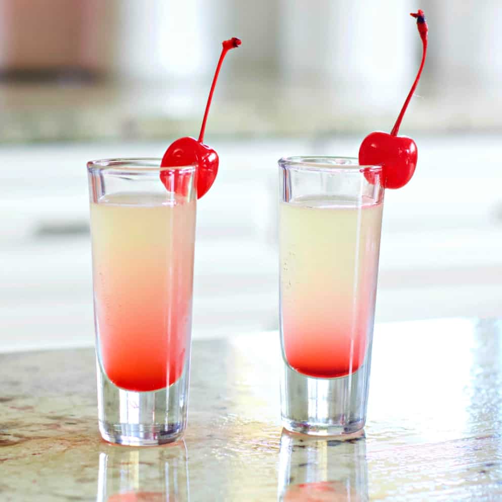 pineapple upside down shots