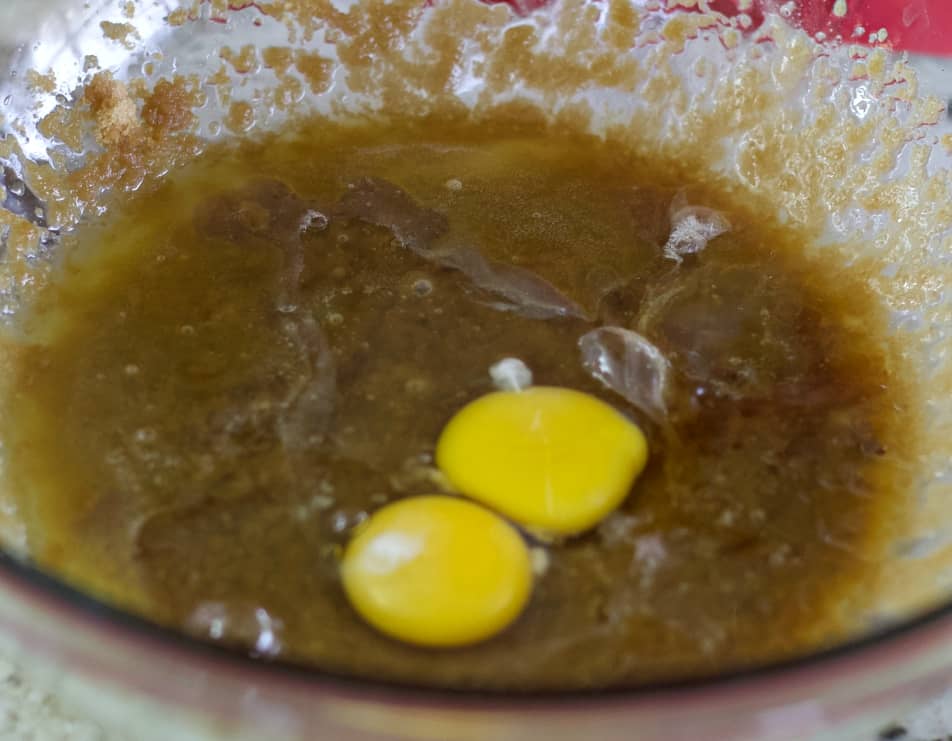 combine and mix wet ingredients