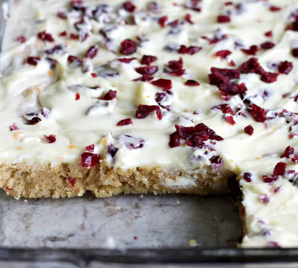 cranberry bliss bar panful